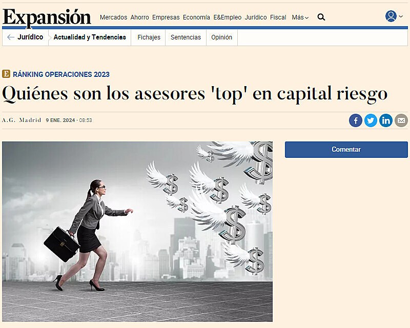 Quines son los asesores 'top' en capital riesgo